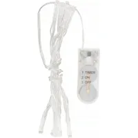 VBS Mini-LED-Lichterkette, mit Timer, mit Knopfzellen 10 u. 20 LEDs Weihnachten 10 LEDs