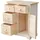 Mobili Rebecca Kommode 70 x 60 x 30 cm Braun / Weiß