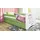 raumhirsch furniture Kinderbett mit Motiv Katze 80 x 180 cm Holzwerkstoff grün