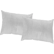 Wirth Kissenbezug Riccia 40 x 40 cm Weiss