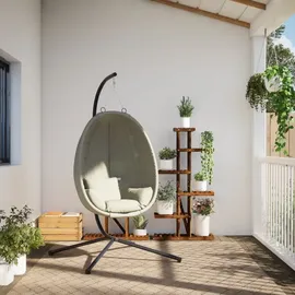 vidaXL Hängesessel Ei-Design Beige