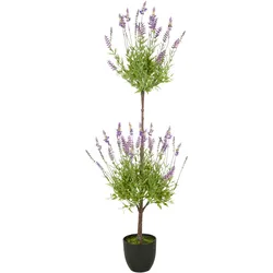 Kunstpflanze CREATIV GREEN "Lavendel", lila, H:120cm, Kunststoff, Kunstpflanzen, mit filigranen Lavendelbüten