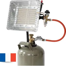 Rothenberger Flaschenheizstrahler Piezo Version Frankreich 0,0 kW grau