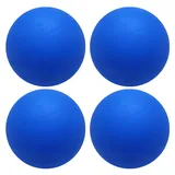 Rrlihjgu 2.36in Squash Ball Anfänger, 4pieces Training Squash Ball, Robuster Gummi Hohlball, Hochelastizitätskugeln für Erwachsene Männer und Frauen, Reaktionstraining üben