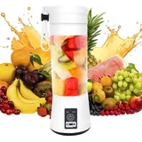 Tragbarer Mixer, 380 ml, leistungsstarker, wiederaufladbarer Smoothie-Maker mit 10 Klingen, Mini-Mixer für Küche, Büro und Fitnessstudio