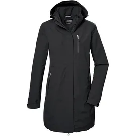 KILLTEC Parka KILLTEC "KOS 30 WMN PRK", Damen, Gr. 42, schwarz, Oberstoff: 100% Polyester, Futter: 100% Polyester (recycelt), Jacken Parka, Funktionsparka: wasser- und winddicht, atmungsaktiv, abnehmbare Kapuze