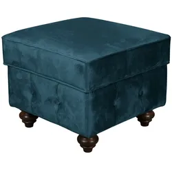 Polsterhocker HOME AFFAIRE "MENDITTE", blau (dunkelblau), B:55cm H:46cm T:55cm, 100% Polyester, Hocker