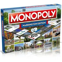 Monopoly Warrington Edition Regional Familie Brettspiel Brandneu 2022 8+