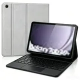 WINCHKING Tastatur Hülle Für Samsung Galaxy Tab A9 Plus 11 Zoll 2023, Tastatur Für Samsung Galaxy Tab A9+ 11 Sm-X210/X216/X218, 7 Farben Beleuchtung, Magnetisch Mit Qwertz Layout, Grau -Touchpad