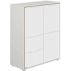 Paidi Highboard Lieven Dekor Weiß