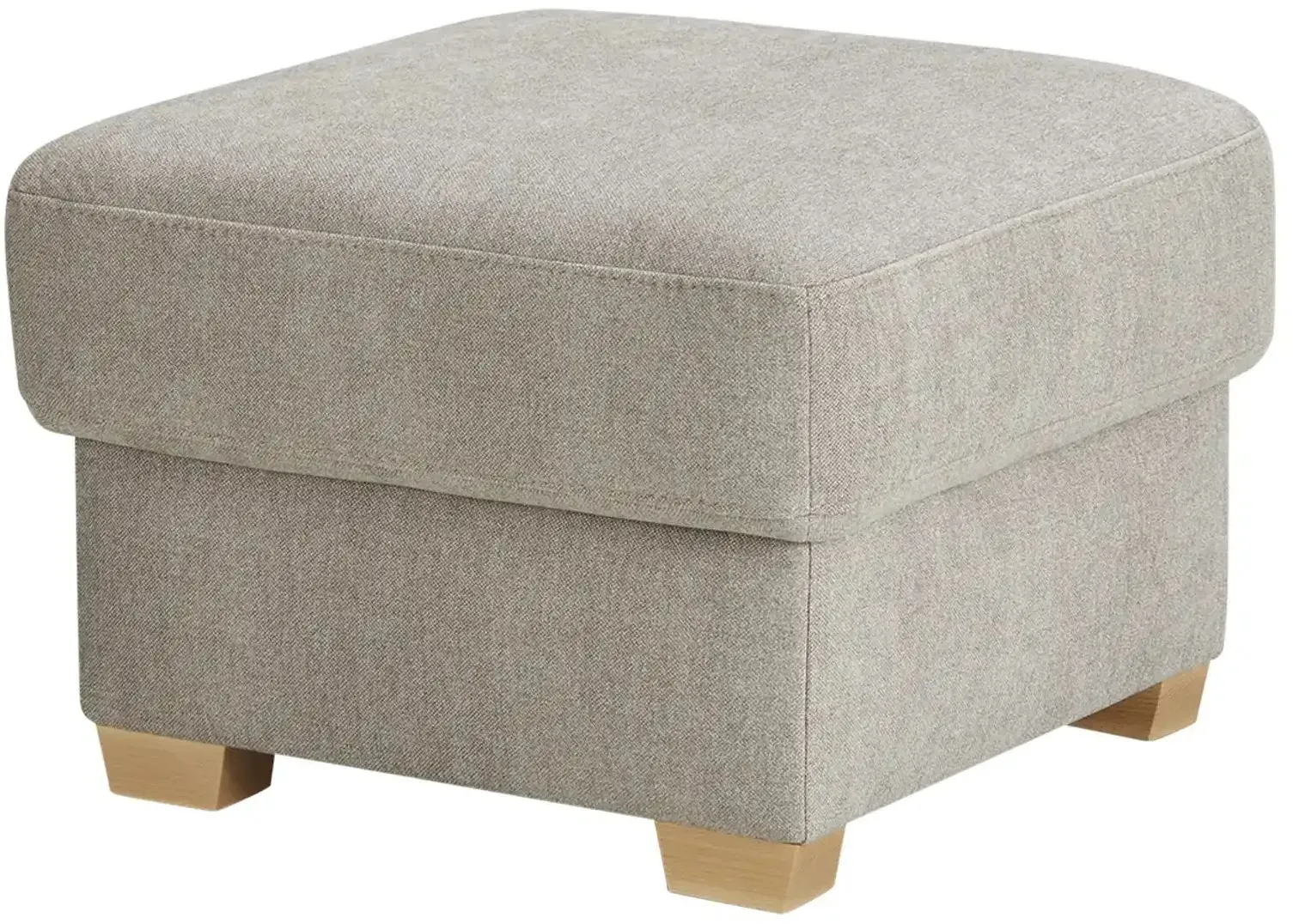 bobb Hocker mit Boxspringpolsterung  Lisa de Luxe , grau , Maße (cm): B: 61 H: 47 T: 61.0