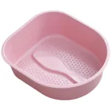 harayaa Fußbadewanne, Fußbecken, Massageeimer, Fußbadewanne zum Waschen und Einweichen der Füße von Männern, Rosa