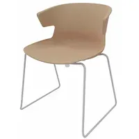 Quadrifoglio Besucherstuhl COVE OCOVEV02/2P9G beige Kunststoff