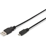 Digitus USB-A auf Micro-USB 1,8 m Schwarz