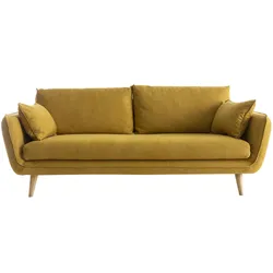 Dreisitzer-Sofa CREEP kümmelgelb