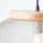 Brilliant Giada 1-flg. 40 cm zylinderförmig Metall/Holz grau/braun