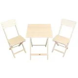 Sedex Gartenset Bistro 3 teilig weiß gewischt