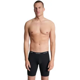 CECEBA Herren Shorts, Multipack - Boxershort, Long Boxer, Basic, Baumwolle, M-7XL, einfarbig Schwarz 7XL