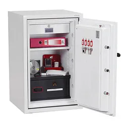 phoenix Tresor Data Combi mit Feuerschutz signalweiß 52,0 x 52,0 x 82,0 cm
