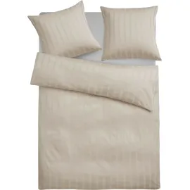 LeGer Home by Lena Gercke Leonore Gestreift Beige 135 x 200 cm + 2 x 80 x 80 cm