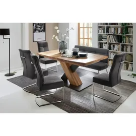 MCA Furniture Esstisch Bootsform