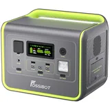 FOSSiBOT F800 Tragbare Powerstation, 512Wh Solar Generator mit LiFePO4, 800W (Surge 1600W) AC Ausgänge/Sinuswellen 230V, 1,5 Stunden Schnellladung, PD 100W Notstromaggregat für Camping/Wohnmobile