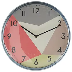 Wanduhr Glas bunt Retro-Design ø 33 cm DAVOS