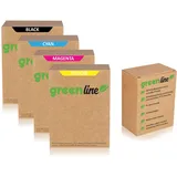 Tintencenter greenline Multipack ersetzt Canon 6443B001 / CLI-551BKXL enthält 4x Tintenpatrone