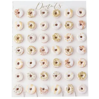 Ginger Ray Gold Script Große Wand-Donut-Dekoration für Partys und Hochzeiten 84 x 64 cm