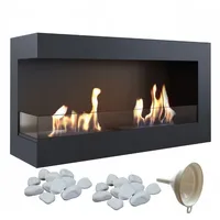 Kratki Wandkamin DELTA 900 TÜV links Deko Steine Set