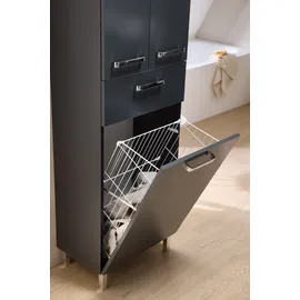 Saphir Monti Hochschrank 50 x 185,5 cm Grau Holzwerkstoff