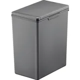 Eko Mülleimer mit Klappdeckel Morandi Touch Bin 20 l grau - Grau