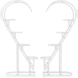 Costway 5-stufiger Pflanzenständer 5 x 5 x 5 cm Weiß