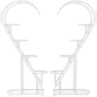 Costway 5-stufiger Pflanzenständer 5 x 5 x 5 cm Weiß
