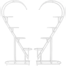 Costway 5-stufiger Pflanzenständer 5 x 5 x 5 cm Weiß