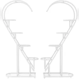 Costway 5-stufiger Pflanzenständer 5 x 5 x 5 cm Weiß