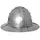 Battle Merchant Ritter-Kostüm Eisenhut mit Bändern, 14. Jh., 1,6 mm Stahl - schaukampftauglich silberfarben