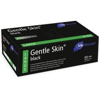 Meditrade Gentle Skin® Black Latex Untersuchungshandschuh 1224S , 1 Packung = 100 Stück, Größe S