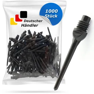 Tamay Dartspitzen Kunststoff 1000 Stück Premium Softdart Spitzen I Key Version I 2BA Gewinde I Dartpfeil Spitzen, Softdarts Ersatzspitzen, Besonders stabil & langlebig I Made in Europa (1000)