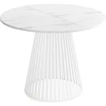 WFL GROUP Esstisch Ø 100 cm weiß