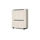 Höffner Highboard Softclose ¦ beige ¦ Maße (cm): B: 130,3 H: 161,1 T: 44.8