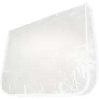 Harilla Rückenlehnenbezug für Salonstühle, transparent, Bezug für die Rückenlehne des Friseurstuhls, Schönheitsgeräte, Stabiler Mehrzweck-Stylingstuhl, Weißes Quadrat L