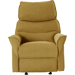 Relaxsessel LA-Z-BOY, gelb (curry tcm 105), B:82cm H:103cm T:92cm, Struktur fein TCM (100% Polyester), Sessel, inkl. Rücken- und Fußverstellung mit Trafo, Akku oder manuell