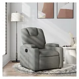 vidaXL Relaxsessel Dunkelgrau Stoff 88 x 97 x 0 cm Grau mit Rollen