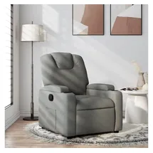 vidaXL Relaxsessel Dunkelgrau Stoff 88 x 97 x 0 cm Grau mit Rollen