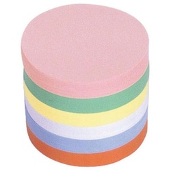 magnetoplan Moderationskarten Ø 14,0 cm rosa, grün, gelb, weiß, blau, orange
