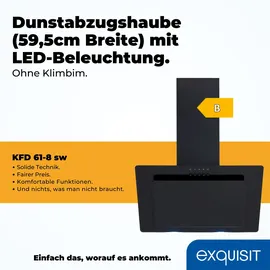 Exquisit KFD 61-8sw Kopffreihaube 60 cm