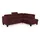 sit&more Ecksofa SIT & MORE "Belluci L-Form", lila (chianti), B:249cm H:85cm T:195cm, Sofas, Ecksofa, inklusive Federkern, wahlweise mit Bettfunktion und Bettkasten