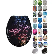 Grafner WC Sitz aus MDF Motiv Colored Bubbles