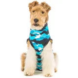 Suitical Recovery Suit Hund, S+, Blau Camouflage